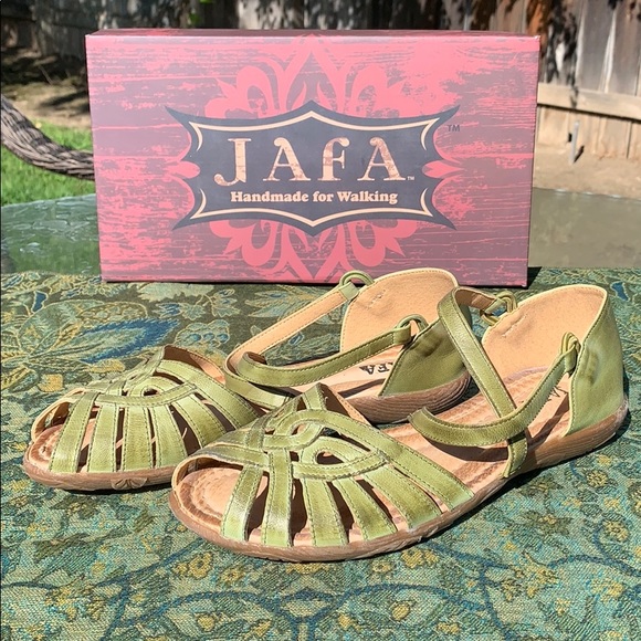 Jafa Shoes - JAFA 135 Green Sandals Size 37/7 NIB